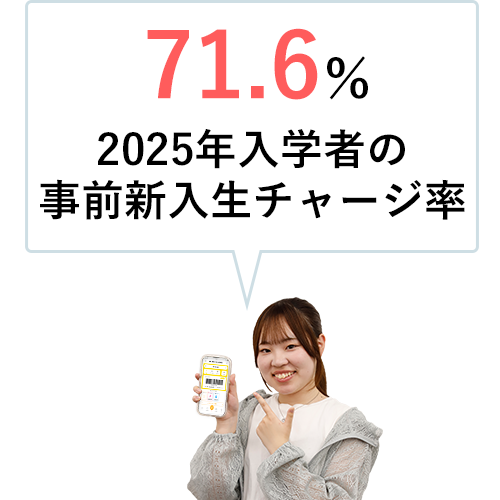 スマホを持つ生徒